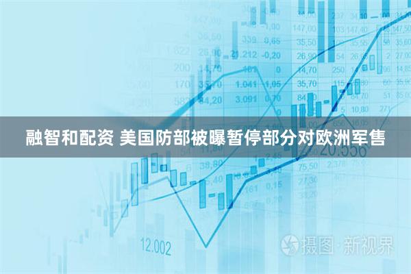 融智和配资 美国防部被曝暂停部分对欧洲军售