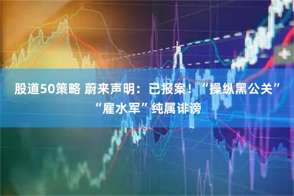 股道50策略 蔚来声明：已报案！“操纵黑公关”“雇水军”纯属诽谤